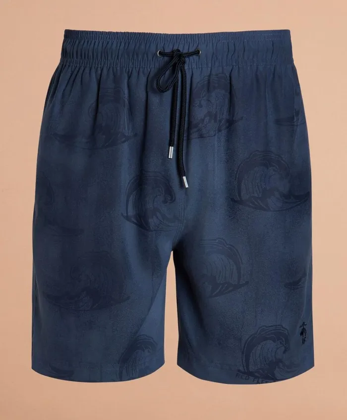 Brooks Brothers Shorts and Swimwear Magic Wave Print 6034 Swim Trunks Navy 8211 Men Brooks Brothers Shorts and Swimwear Magic Wave Print 6034 Swim Trunks Navy 8211 Men