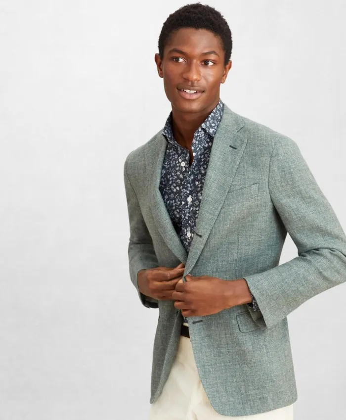 Brooks Brothers Sport Coats and Vests Golden Fleece ThreeButton Basketweave Sport Coat Turquoise 8211 Men Brooks Brothers Sport Coats and Vests Golden Fleece ThreeButton Basketweave Sport Coat Turquoise 8211 Men