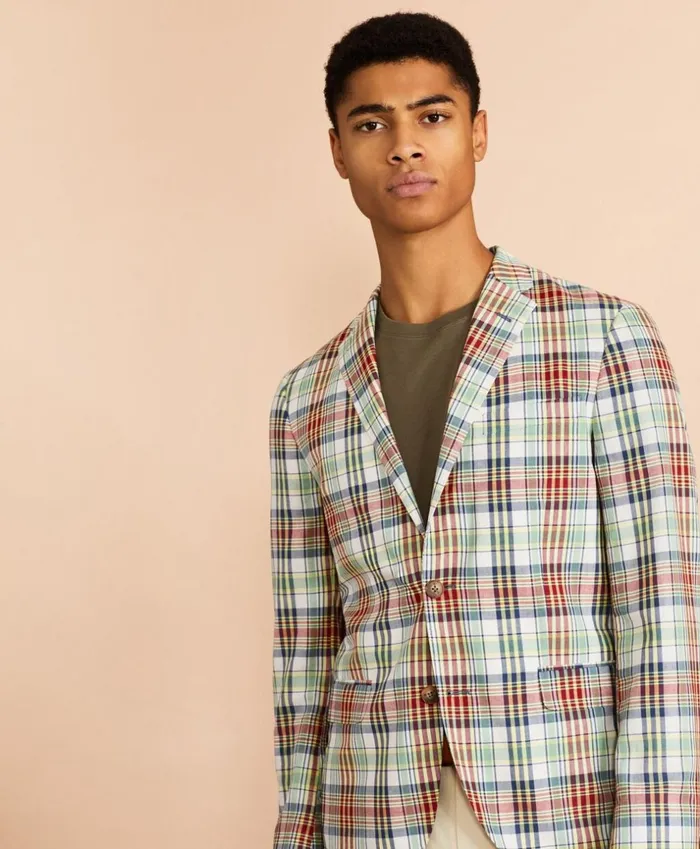 Brooks Brothers Sport Coats and Vests Madras Cotton Sport Coat Multi 8211 Men Brooks Brothers Sport Coats and Vests Madras Cotton Sport Coat Multi 8211 Men