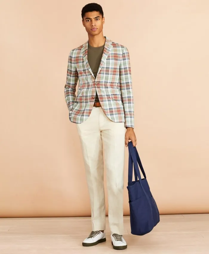 Brooks Brothers Sport Coats and Vests Madras Cotton Sport Coat Multi 8211 Men Brooks Brothers Sport Coats and Vests Madras Cotton Sport Coat Multi 8211 Men
