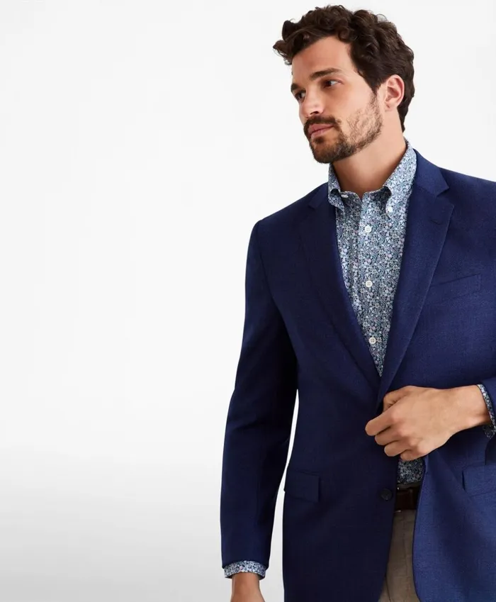 Brooks Brothers Sport Coats and Vests Regent Fit Hopsack Sport Coat Blue 8211 Men Brooks Brothers Sport Coats and Vests Regent Fit Hopsack Sport Coat Blue 8211 Men
