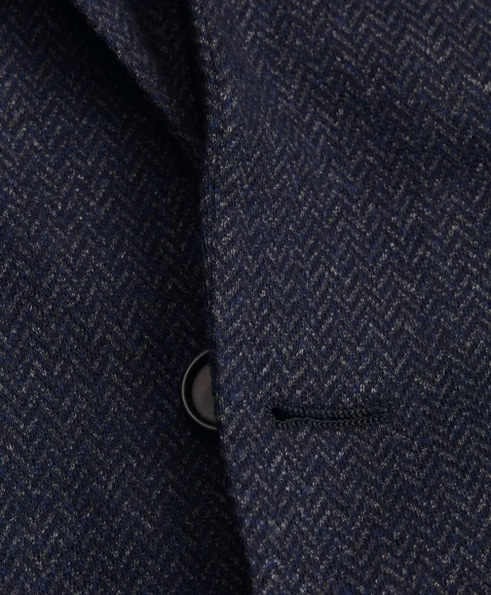 Brooks Brothers Sport Coats and Vests Regent Fit TwoButton Herringbone Knit Sport Coat Navy 8211 Men