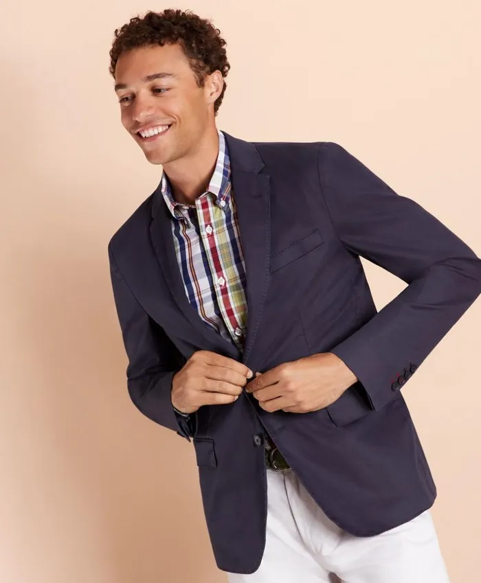 Brooks Brothers Sport Coats and Vests Stretch Cotton Twill Sport Coat Navy 8211 Men Brooks Brothers Sport Coats and Vests Stretch Cotton Twill Sport Coat Navy 8211 Men