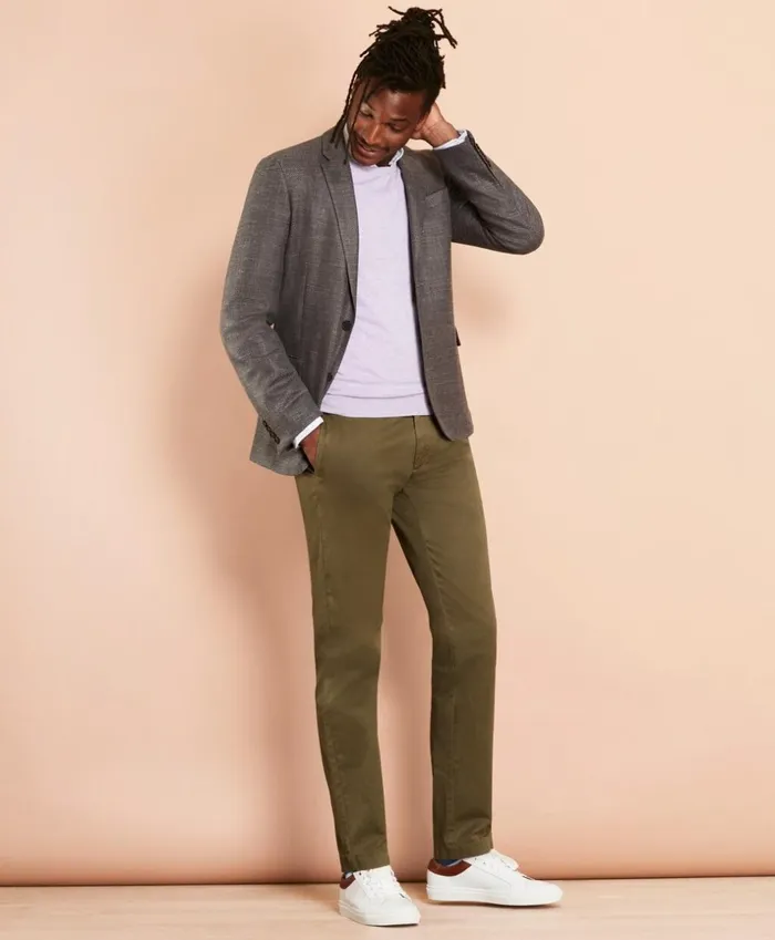 Brooks Brothers Sport Coats and Vests WoolBlend Basketweave TwoButton Sport Coat Grey 8211 Men Brooks Brothers Sport Coats and Vests WoolBlend Basketweave TwoButton Sport Coat Grey 8211 Men