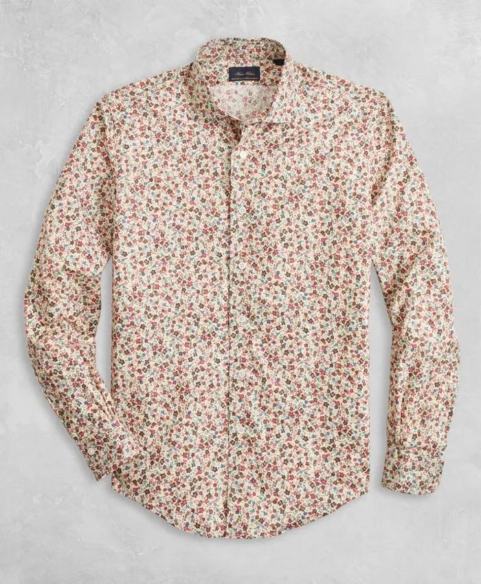 Brooks Brothers Sport Shirts Golden Fleece Regent Fit MultiColor Floral Sport Shirt Multi 8211 Men