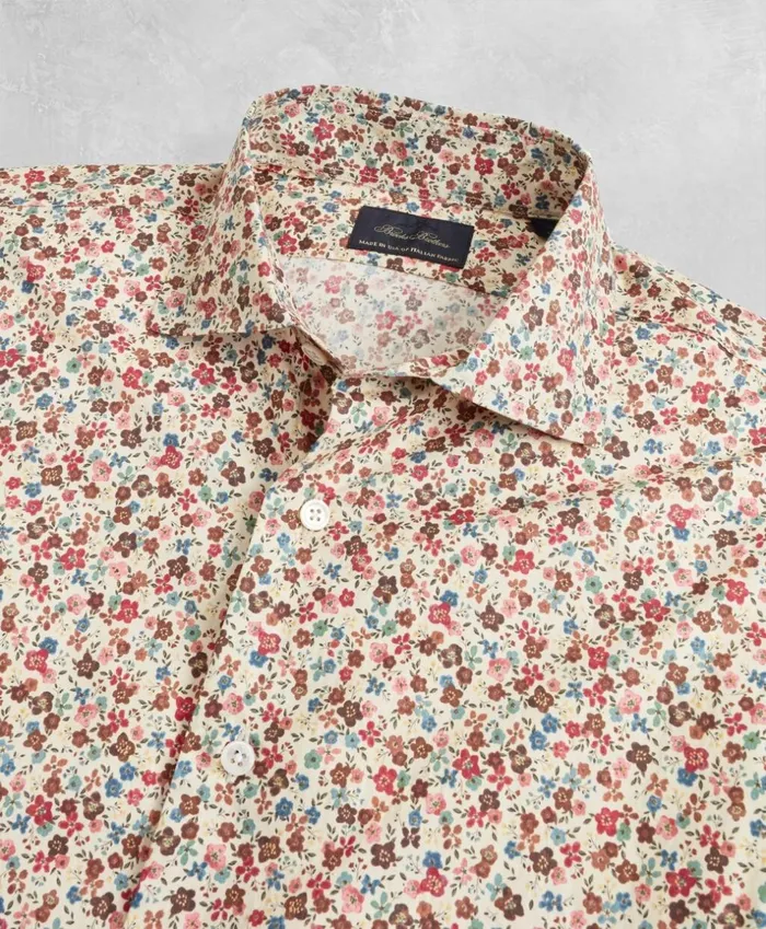 Brooks Brothers Sport Shirts Golden Fleece Regent Fit MultiColor Floral Sport Shirt Multi 8211 Men