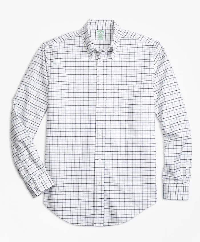 Brooks Brothers Sport Shirts Milano Fit Oxford MultiCheck Sport Shirt Blue 8211 Men Brooks Brothers Sport Shirts Milano Fit Oxford MultiCheck Sport Shirt Blue 8211 Men
