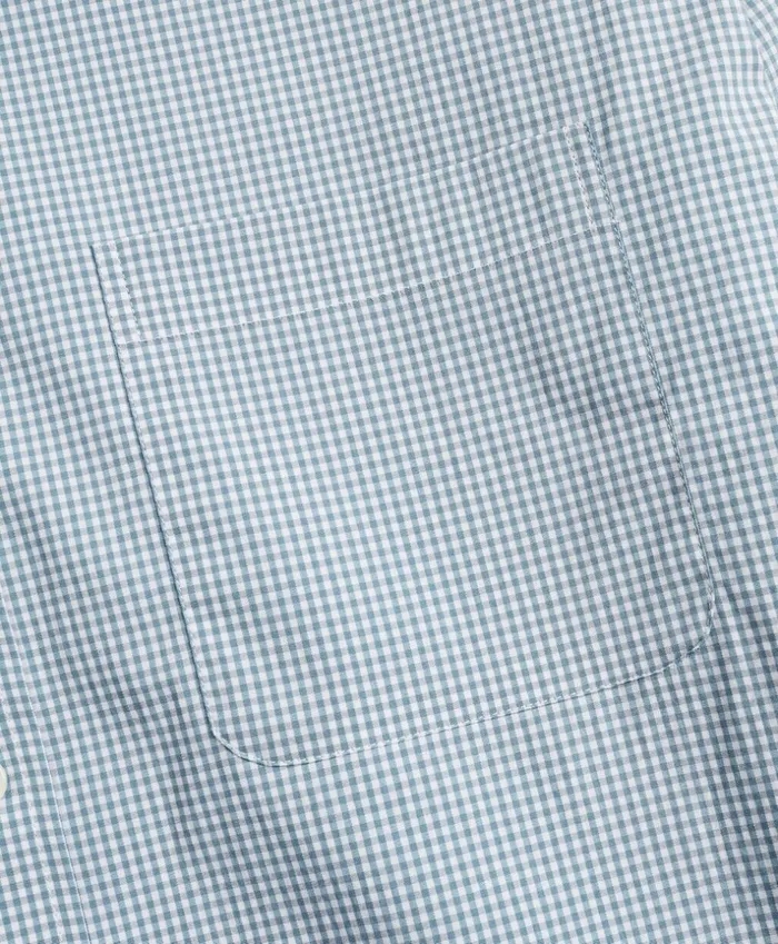 Brooks Brothers Sport Shirts Milano SlimFit Sport Shirt Performance Series With COOLMAX Gingham Blue 8211 Men Brooks Brothers Sport Shirts Milano SlimFit Sport Shirt Performance Series With COOLMAX Gingham Blue 8211 Men