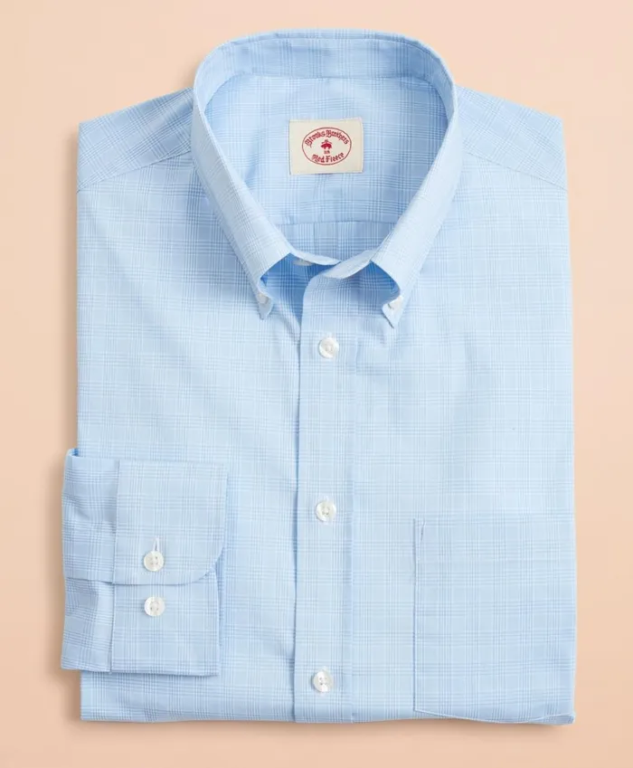 Brooks Brothers Sport Shirts Performance Series Glen Plaid Poplin Shirt Vista Blue 8211 Men Brooks Brothers Sport Shirts Performance Series Glen Plaid Poplin Shirt Vista Blue 8211 Men