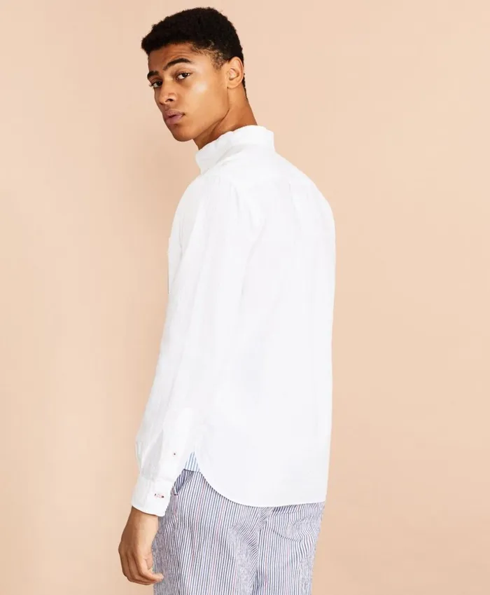 Brooks Brothers Sport Shirts Seersucker StripedPocket Shirt White 8211 Men