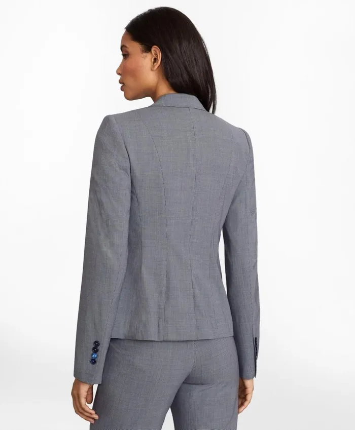 Brooks Brothers Suit Separates Houndstooth BrooksCool Merino Wool Jacket Greymulti 8211 Women Brooks Brothers Suit Separates Houndstooth BrooksCool Merino Wool Jacket Greymulti 8211 Women