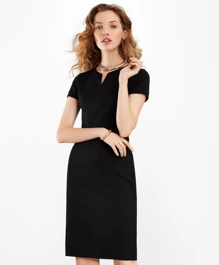 Brooks Brothers Suit Separates Wool Sheath Dress Black 8211 Women