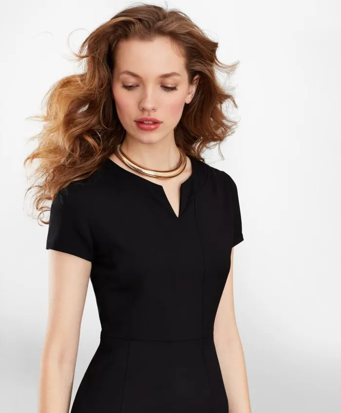 Brooks Brothers Suit Separates Wool Sheath Dress Black 8211 Women