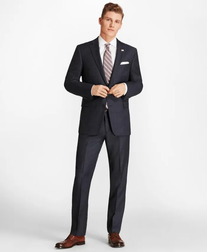Brooks Brothers Suits Regent Fit Open Plaid 1818 Suit Blue 8211 Men Brooks Brothers Suits Regent Fit Open Plaid 1818 Suit Blue 8211 Men