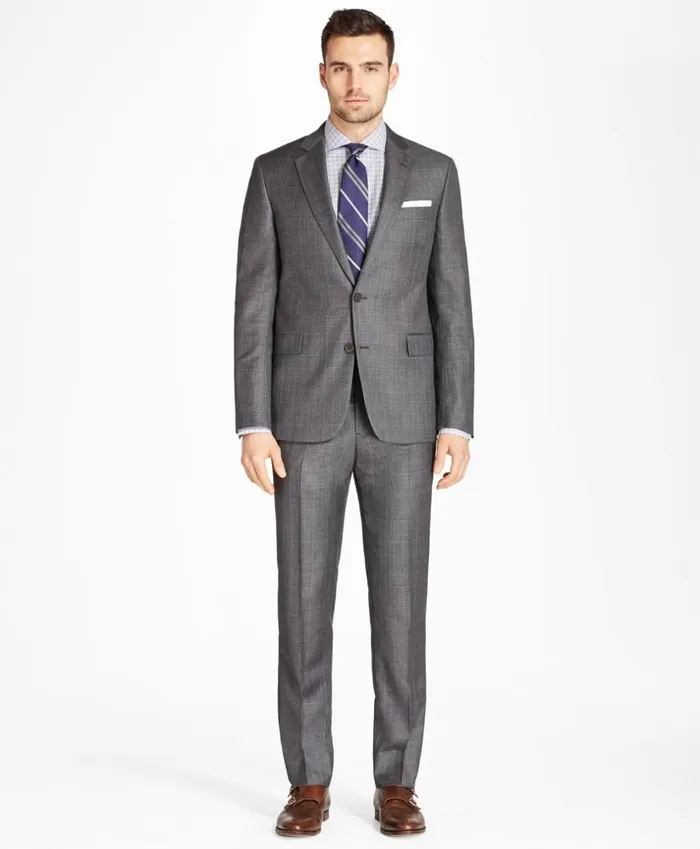 Brooks Brothers Suits Regent Fit Plaid 1818 Suit Grey 8211 Men Brooks Brothers Suits Regent Fit Plaid 1818 Suit Grey 8211 Men