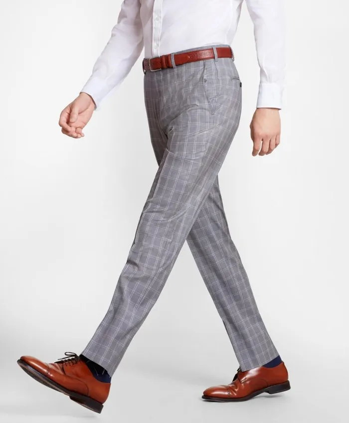 Brooks Brothers Suits Regent Fit ThreeButton Check 1818 Suit Grey 8211 Men