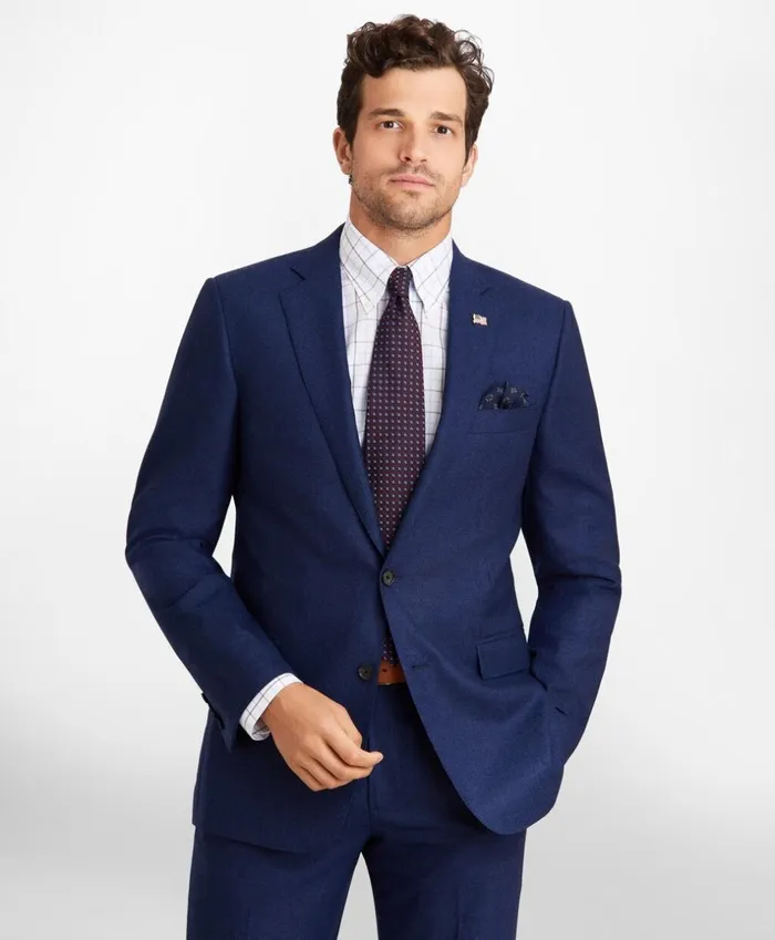 Brooks Brothers Suits Regent Fit TwoButton 1818 Suit Navy 8211 Men