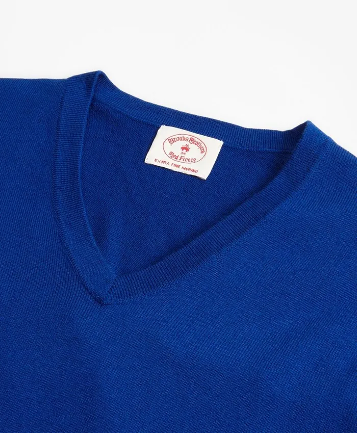 Brooks Brothers Sweaters Merino Wool VNeck Sweater Blue 8211 Men Brooks Brothers Sweaters Merino Wool VNeck Sweater Blue 8211 Men