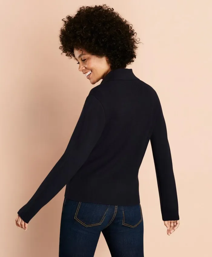 Brooks Brothers Sweaters MilanoKnit Blazer Navy 8211 Women