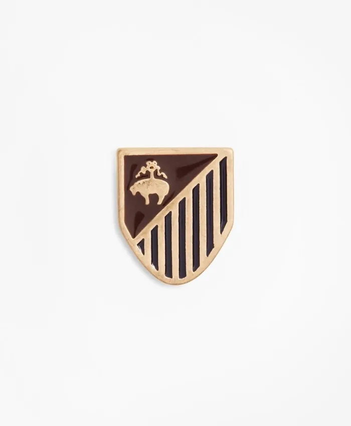 Brooks Brothers Tie and Collar Accessories GoldTone Shield Lapel Pin Gold 8211 Men Brooks Brothers Tie and Collar Accessories GoldTone Shield Lapel Pin Gold 8211 Men