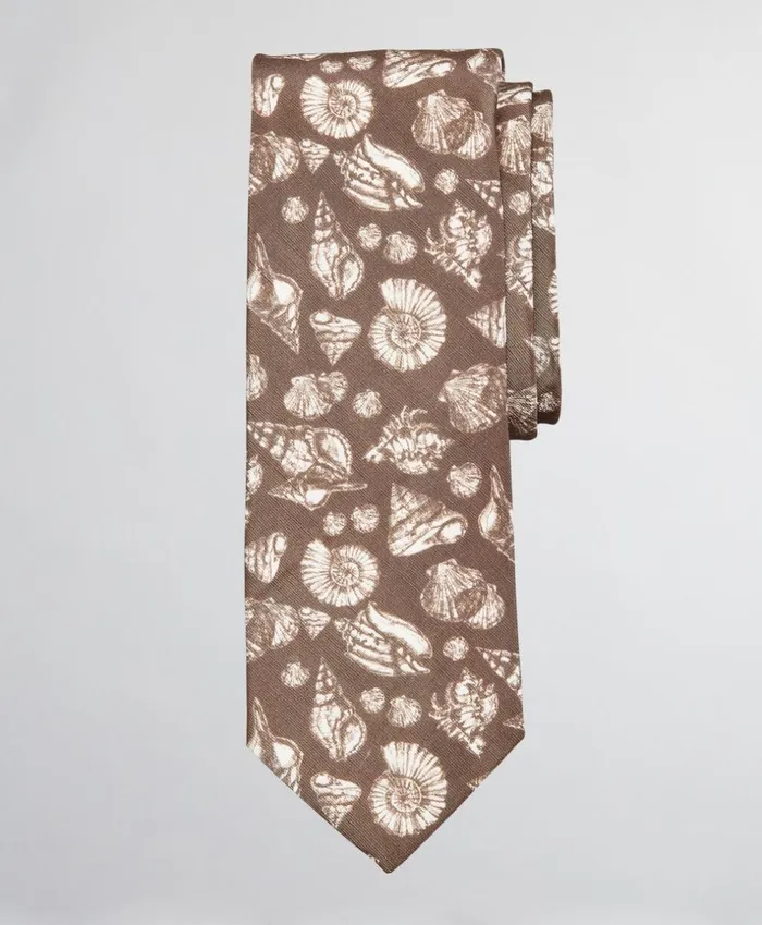 Brooks Brothers Ties Silk And Linen Shell Tie Khaki 8211 Men