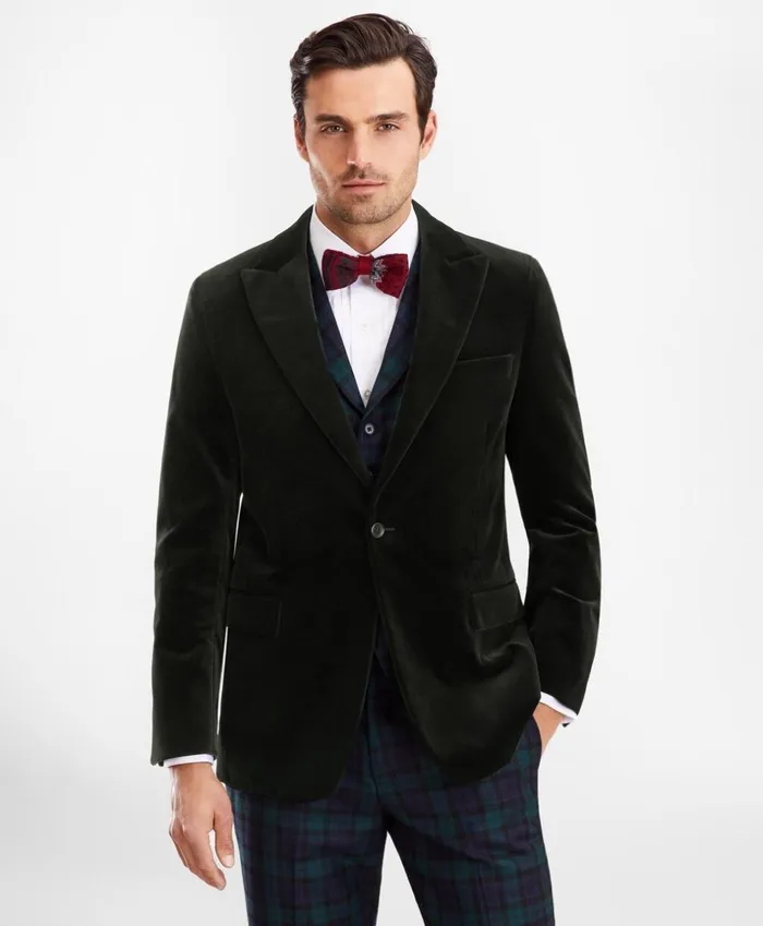 Brooks Brothers Tuxedo Shop Regent Fit Velvet Tuxedo Jacket Dark Green 8211 Men Brooks Brothers Tuxedo Shop Regent Fit Velvet Tuxedo Jacket Dark Green 8211 Men