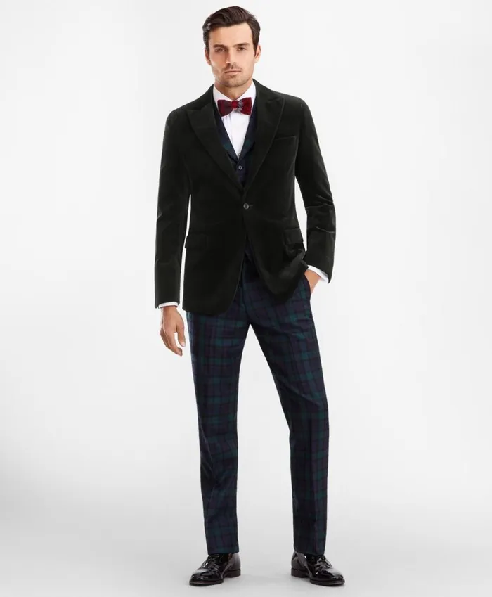 Brooks Brothers Tuxedo Shop Regent Fit Velvet Tuxedo Jacket Dark Green 8211 Men