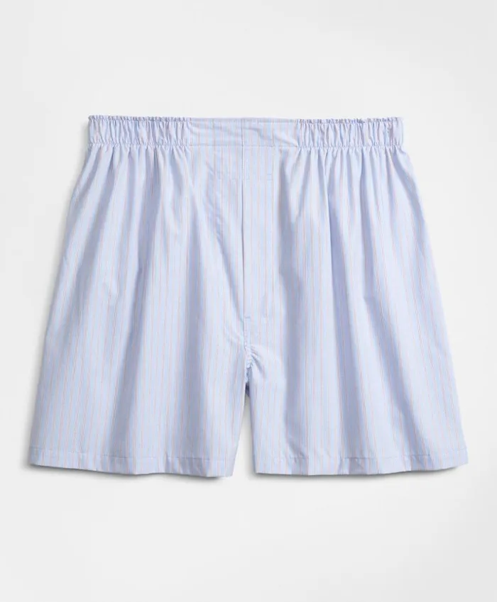 Brooks Brothers Underwear and Socks Traditional Fit Railroad Stripe Boxers Blue 8211 Men Brooks Brothers Underwear and Socks Traditional Fit Railroad Stripe Boxers Blue 8211 Men