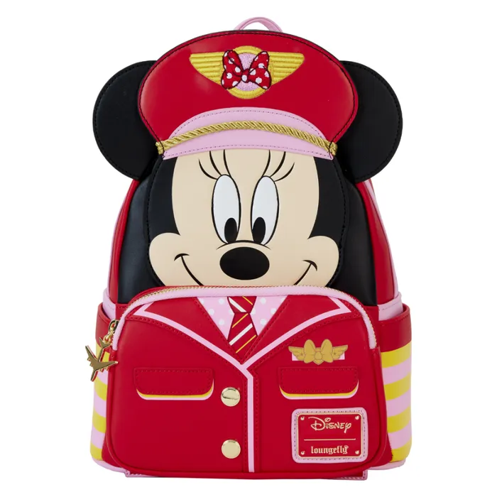 C2E2 Limited Edition Minnie Mouse Pilot Cosplay Mini Backpack Unisex Loungefly Backpacks C2E2 Limited Edition Minnie Mouse Pilot Cosplay Mini Backpack Unisex Loungefly Backpacks