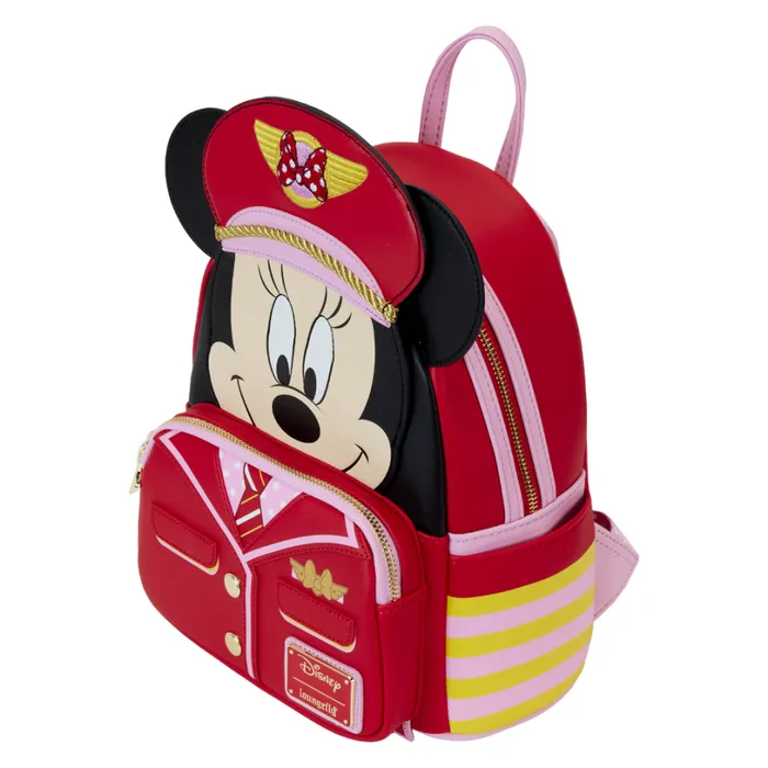 C2E2 Limited Edition Minnie Mouse Pilot Cosplay Mini Backpack Unisex Loungefly Backpacks C2E2 Limited Edition Minnie Mouse Pilot Cosplay Mini Backpack Unisex Loungefly Backpacks