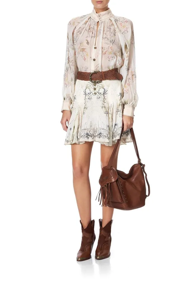 Camilla Belts Women Woven Leather Belt Tan