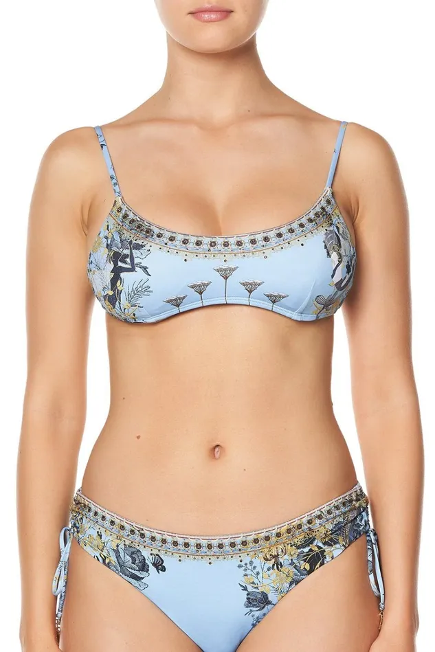 Camilla Bikinis Women Low Scoop Crop With Tie Back Fairy Fountain