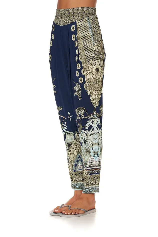Camilla Loungewear Women Harem Pants With Front Pleats A Little Past Twilight
