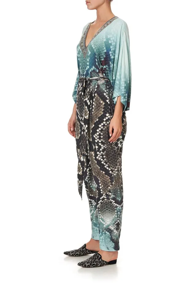 Camilla Loungewear Women Jersey Bat Sleeve Jumpsuit Prey