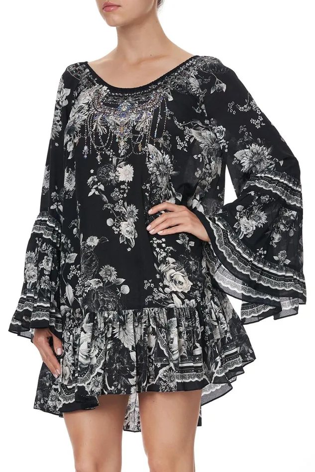 Camilla Mini Dresses Women A Line Frill Dress Moonshine Bloom