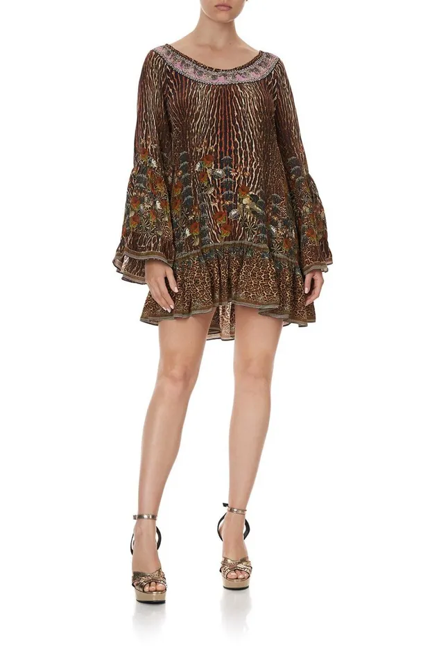 Camilla Mini Dresses Women A Line Frill Dress Wild Azal