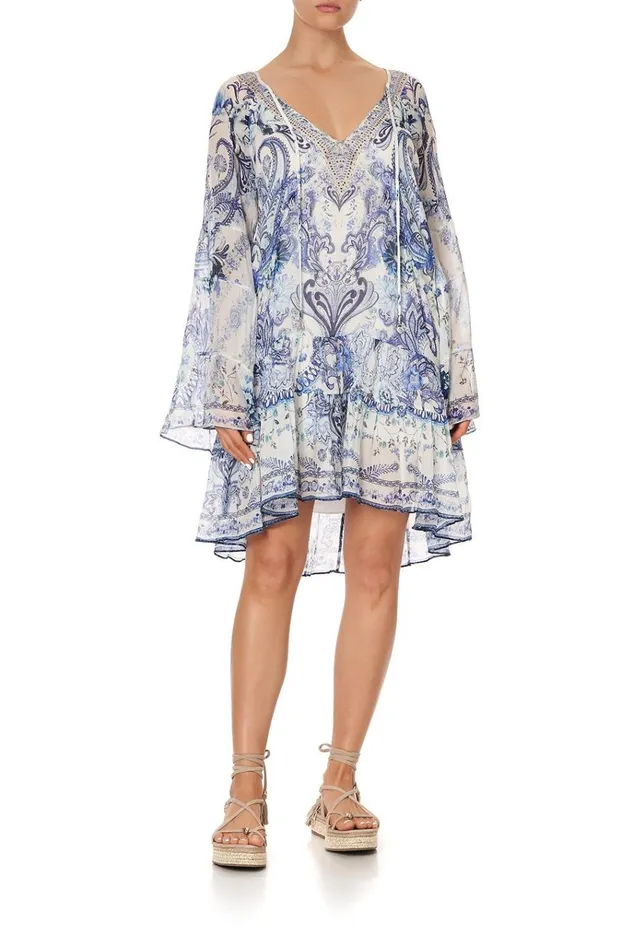 Camilla Party Dresses Women ALine Gathered Panel Dress Talking About A Revolution