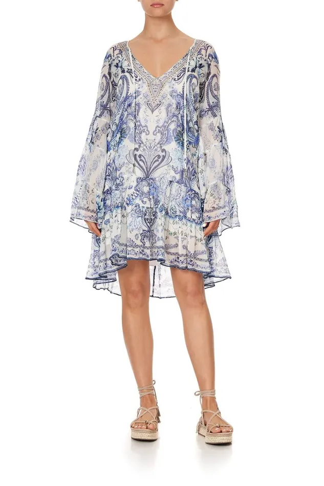 Camilla Party Dresses Women ALine Gathered Panel Dress Talking About A Revolution