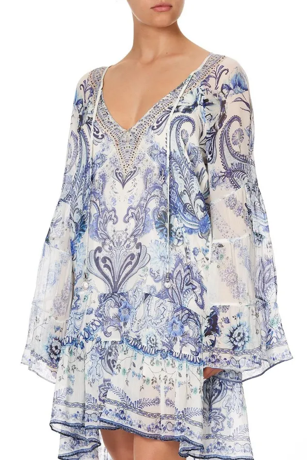 Camilla Party Dresses Women ALine Gathered Panel Dress Talking About A Revolution