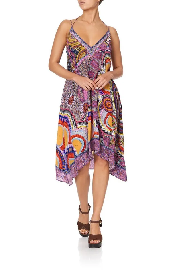 Camilla Party Dresses Women VNeck Strappy Flare Dress Warlu Dreaming