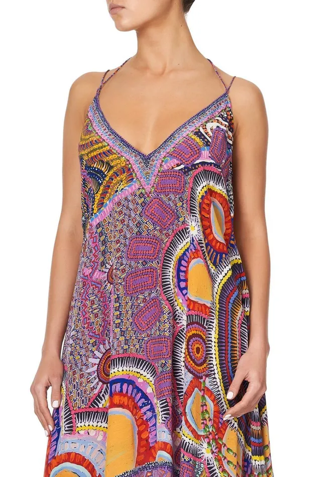 Camilla Party Dresses Women VNeck Strappy Flare Dress Warlu Dreaming
