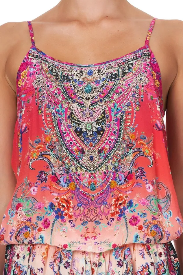 Camilla Playsuits and Jumpsuits Women Shoestring Strap Playsuit Free Love