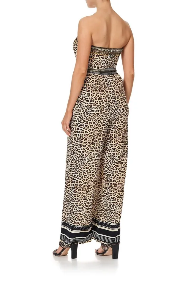Camilla Playsuits and Jumpsuits Women Tie Waist Strapless Jumpsuit Sex Kitten