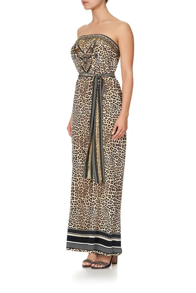 Camilla Playsuits and Jumpsuits Women Tie Waist Strapless Jumpsuit Sex Kitten