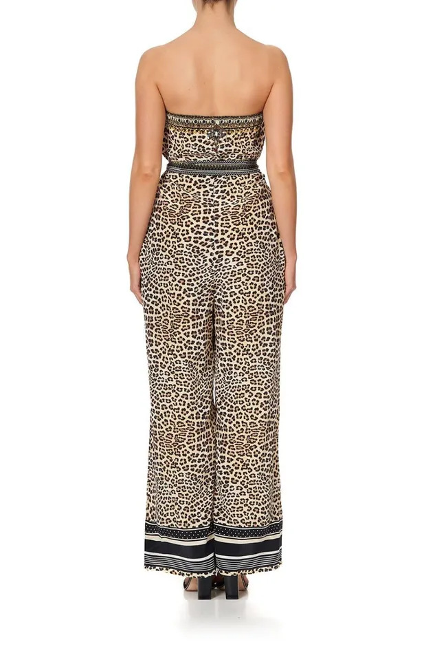 Camilla Playsuits and Jumpsuits Women Tie Waist Strapless Jumpsuit Sex Kitten