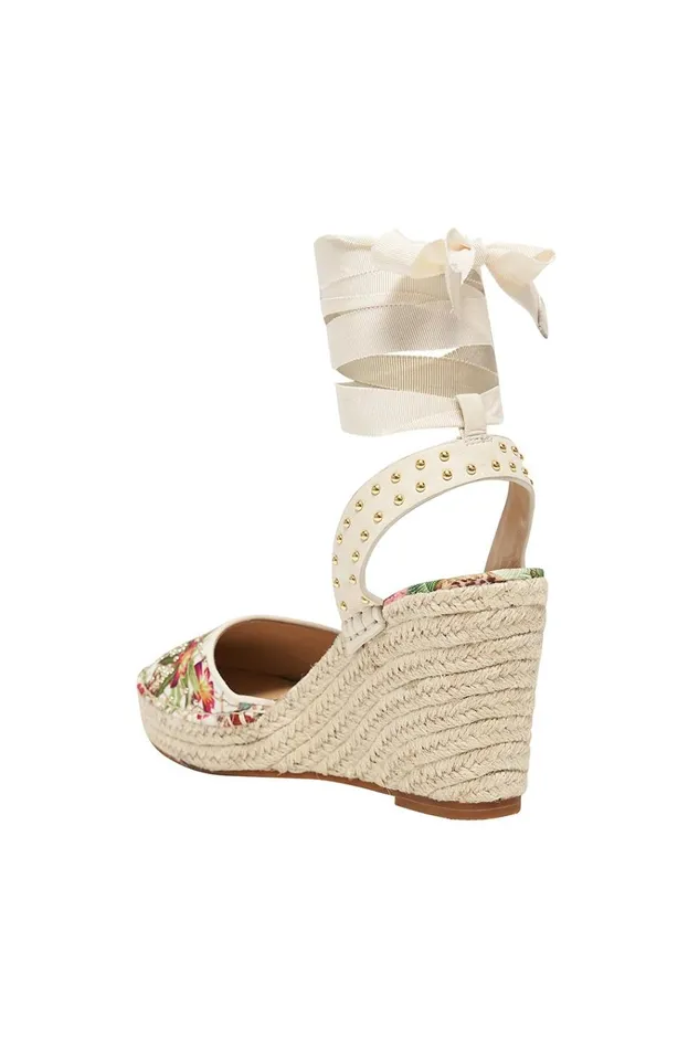 Camilla Shoes Women Espadrille Wedge W Grosgrain Tie Fair Verona