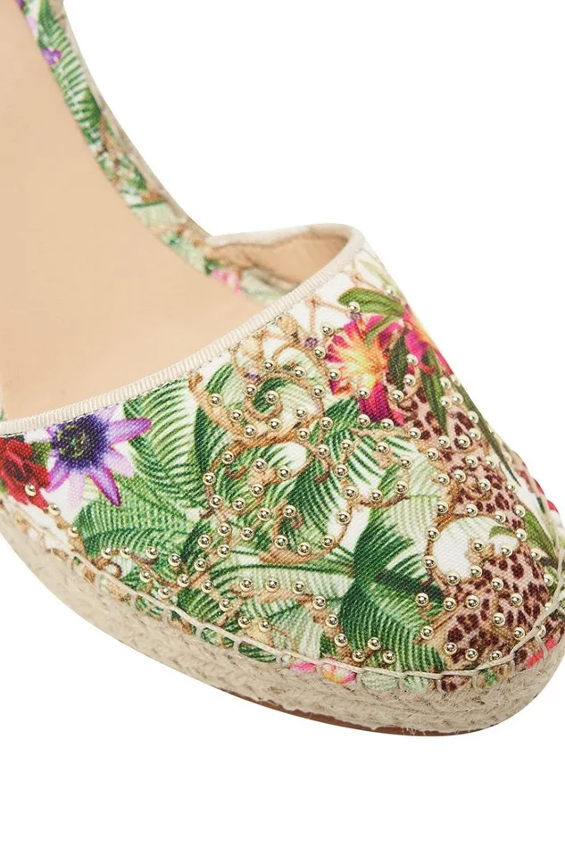 Camilla Shoes Women Espadrille Wedge W Grosgrain Tie Fair Verona