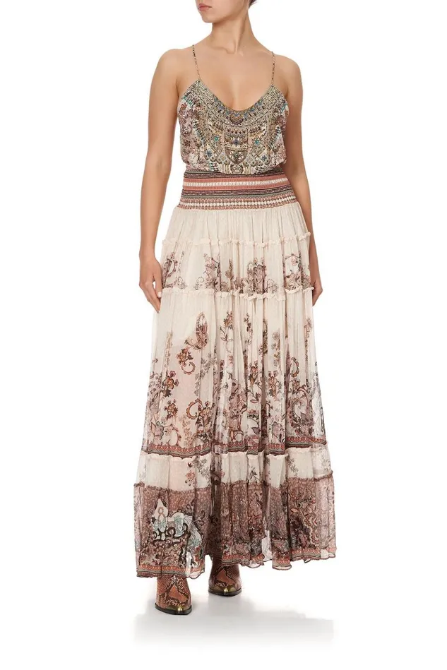 Camilla Skirts Women 4 Tiered Gathered Skirt Tales Of Talitha