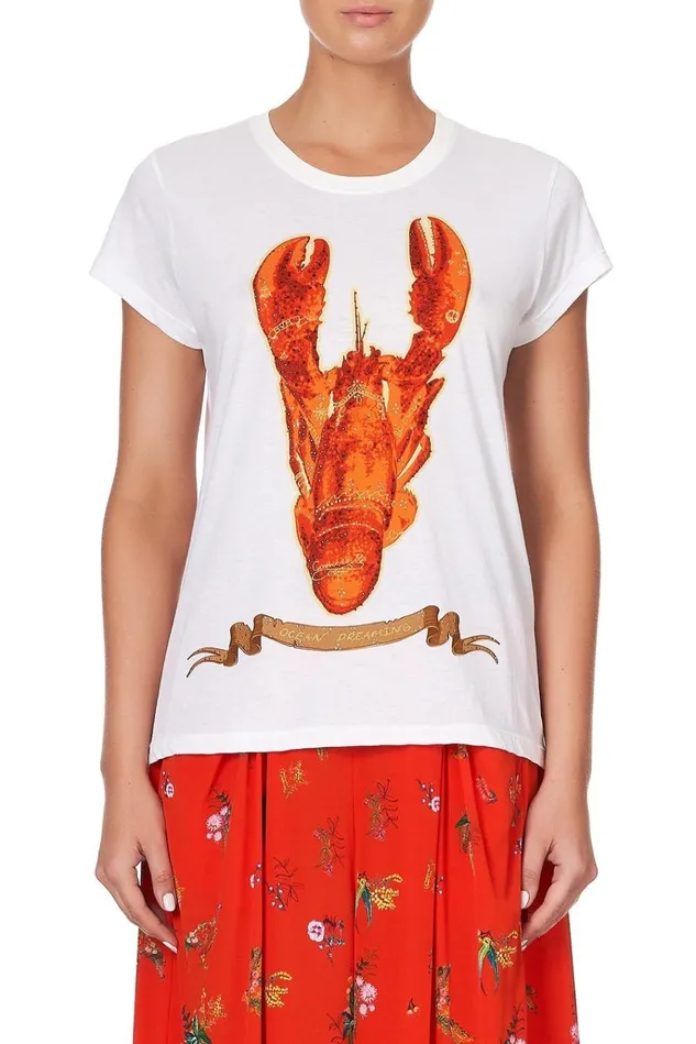 Camilla Tees Women Curved Hem Fitted Tee Cinema Paradiso