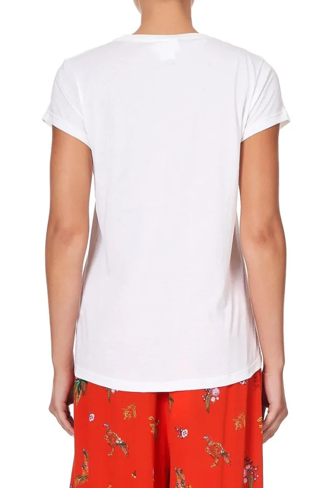 Camilla Tees Women Curved Hem Fitted Tee Cinema Paradiso